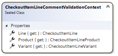 CheckoutItemLineCommentValidationContext record