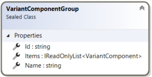 VariantComponentGroup record