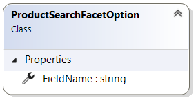 ProductSearchFacetOption record