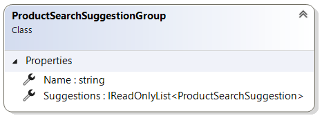 ProductSearchSuggestionGroup record