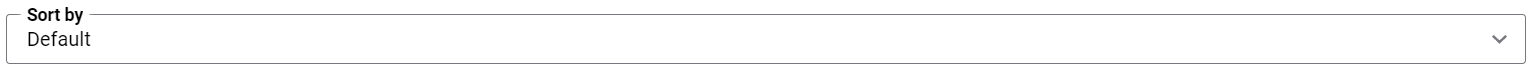 Product Sort Option