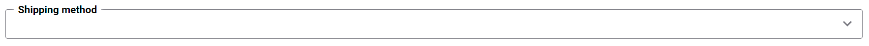 Shipping Method