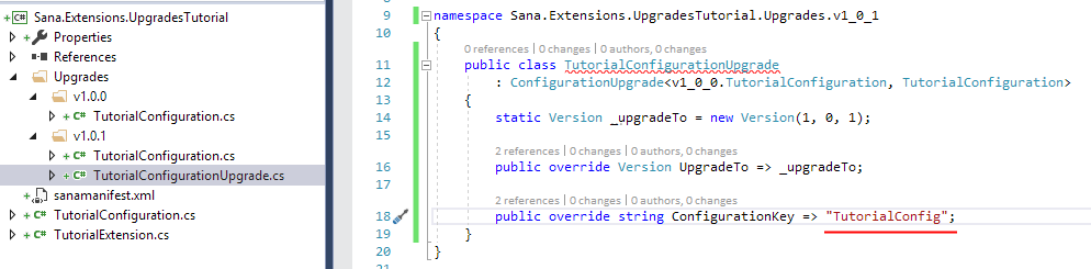 Extension Configuration ConfigurationKey Prop