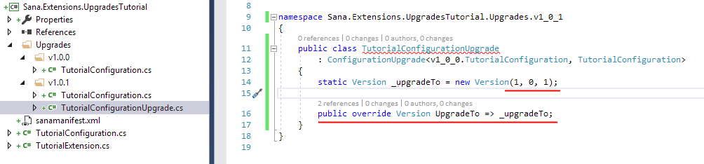 Extension Configuration Upgrade UpgradeTo Property